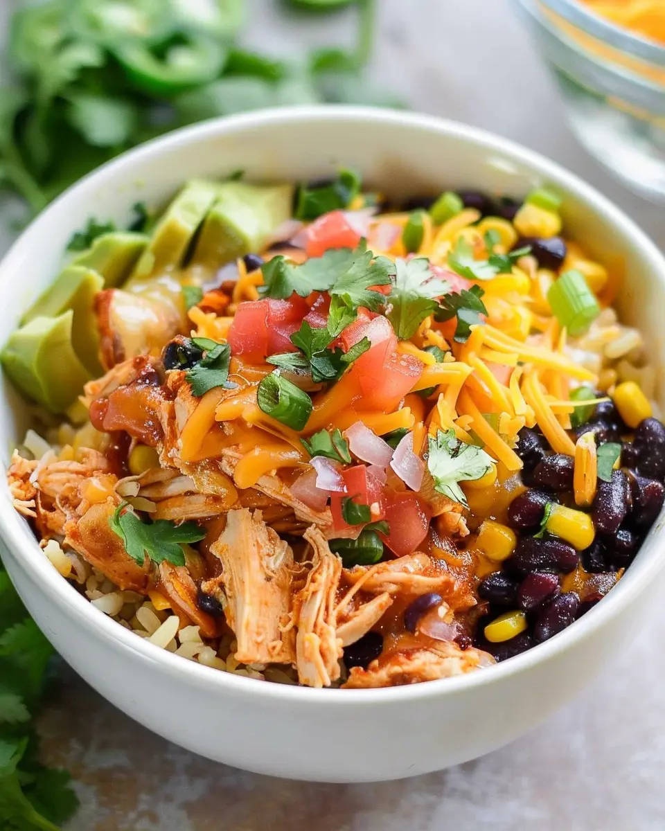 Chicken Burrito Bowl: Easy Slow Cooker Recipe for Flavorful Meals