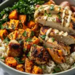 Healthy Chicken & Sweet Potato Rice Bowl