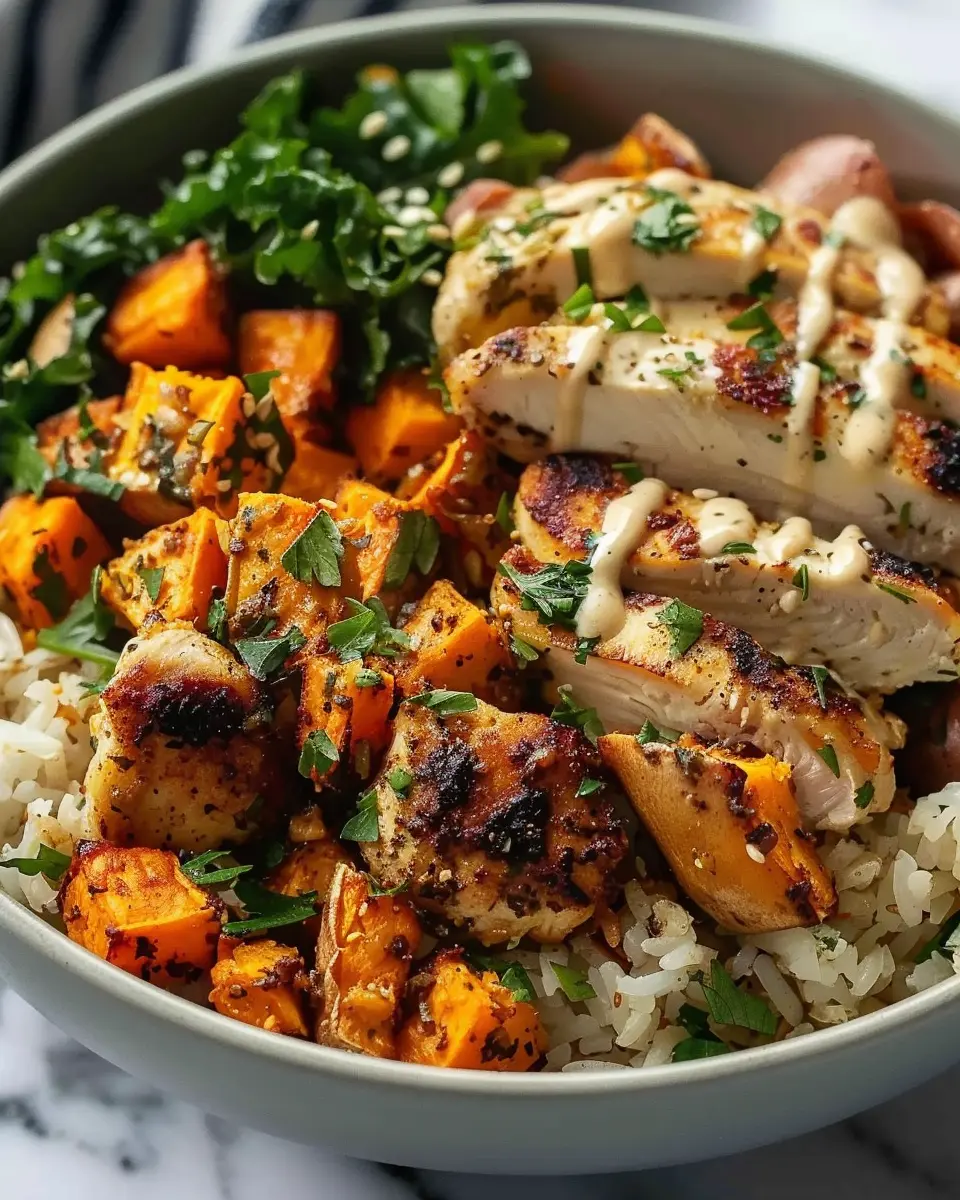 Healthy Chicken Sweet Potato Rice Bowl: A Wholesome Meal Made Easy