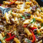 Philly Cheese Steak Pasta Recipe