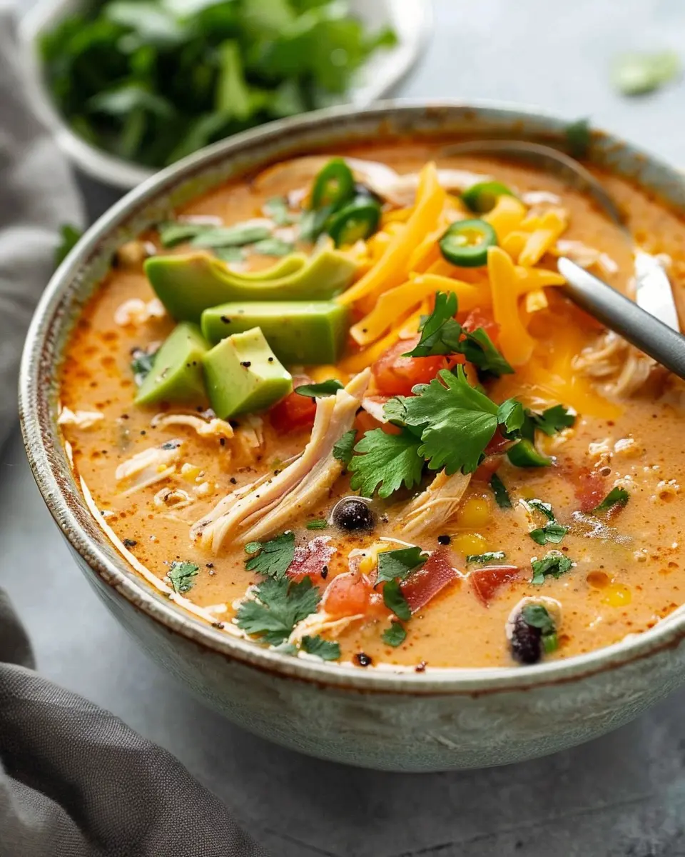 Creamy Chicken Tortilla Soup: Indulgent Comfort in Every Spoonful