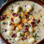 Bacon Cheddar Gnocchi Soup