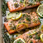 Sheet Pan Lemon Garlic Butter Salmon