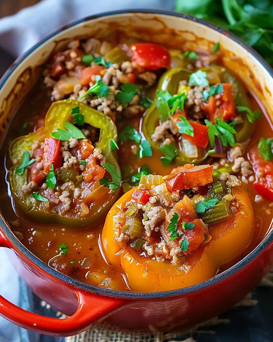 Stuffed Peppers Soup: A Cozy, Flavorful Dish for All!