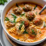 Creamy Italian Meatball Soup