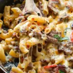 Philly Cheese Steak Pasta Recipe