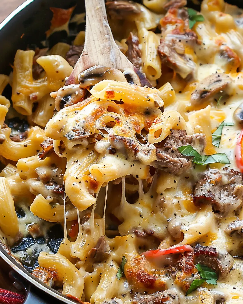 Philly Cheese Steak Pasta Recipe: Easy and Indulgent Comfort Food