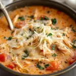 Crock Pot Creamy Chicken Parmesan Soup