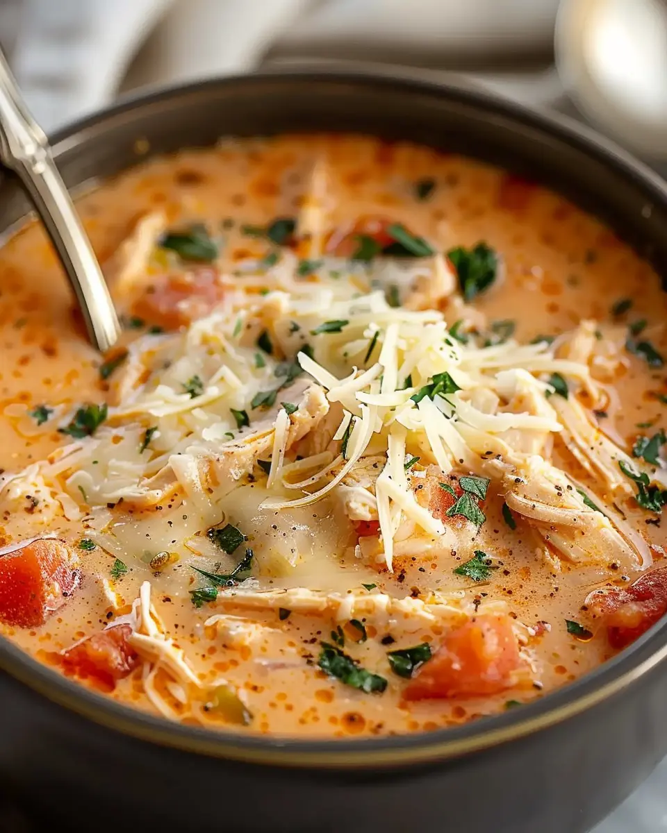 Crock Pot Creamy Chicken Parmesan Soup: Easy Comfort Food Delight