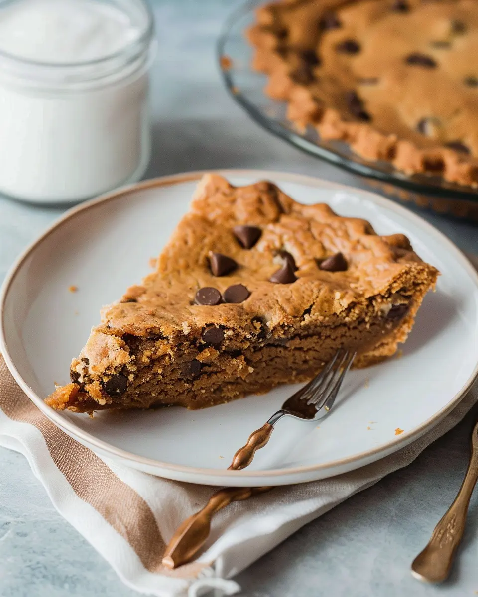 Healthy Chocolate Chip Cookie Pie Recipe: The Best Guilt-Free Treat