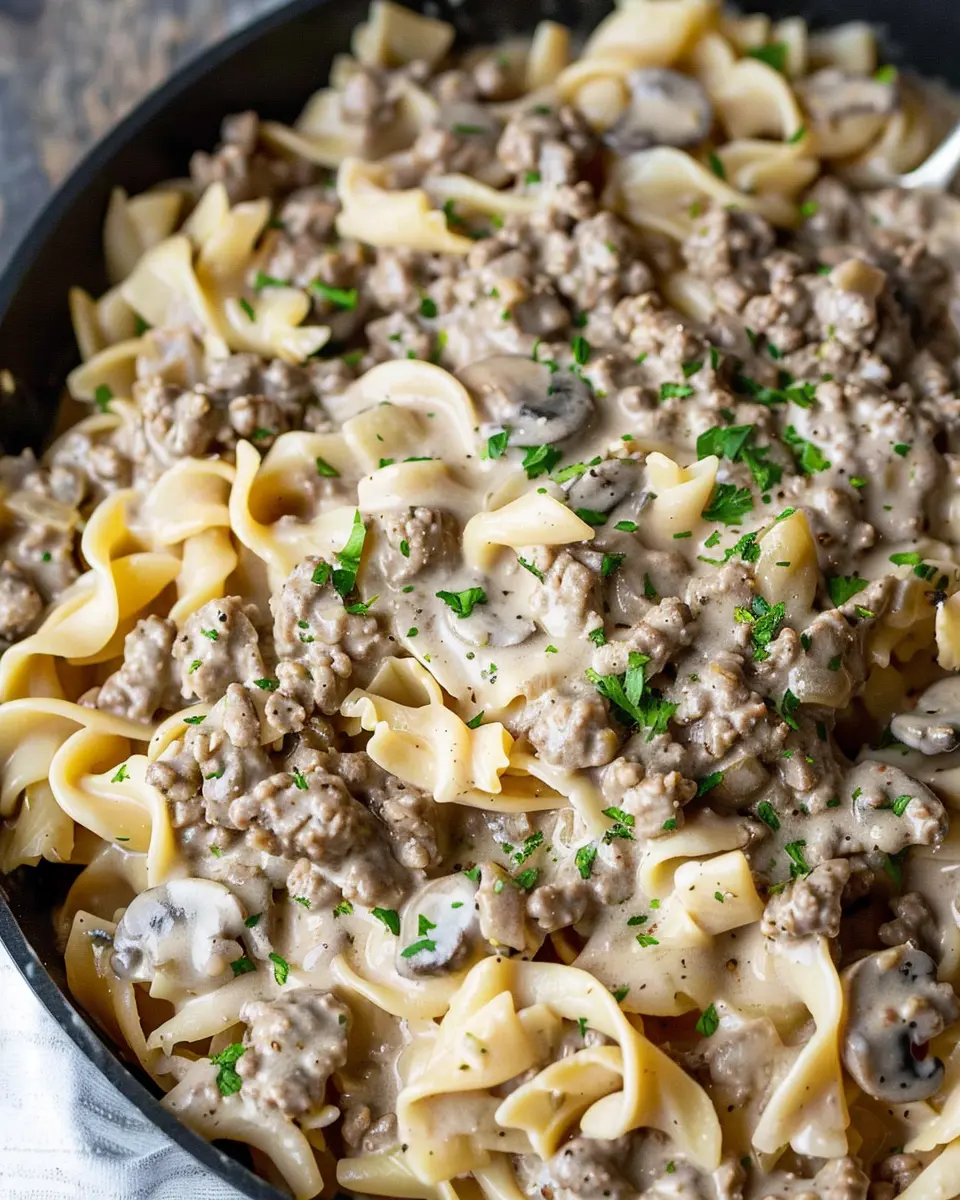 Creamy Ground Beef Stroganoff: A Comforting Family Favorite