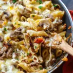 Philly Cheese Steak Pasta Recipe