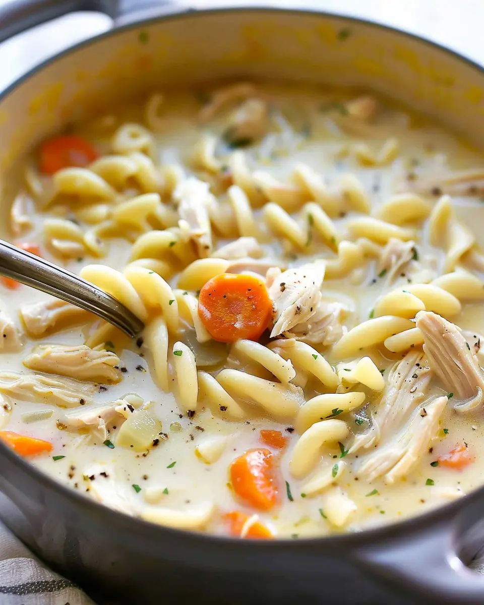 Easy Creamy Chicken Noodle Soup: Delightfully Comforting Recipe