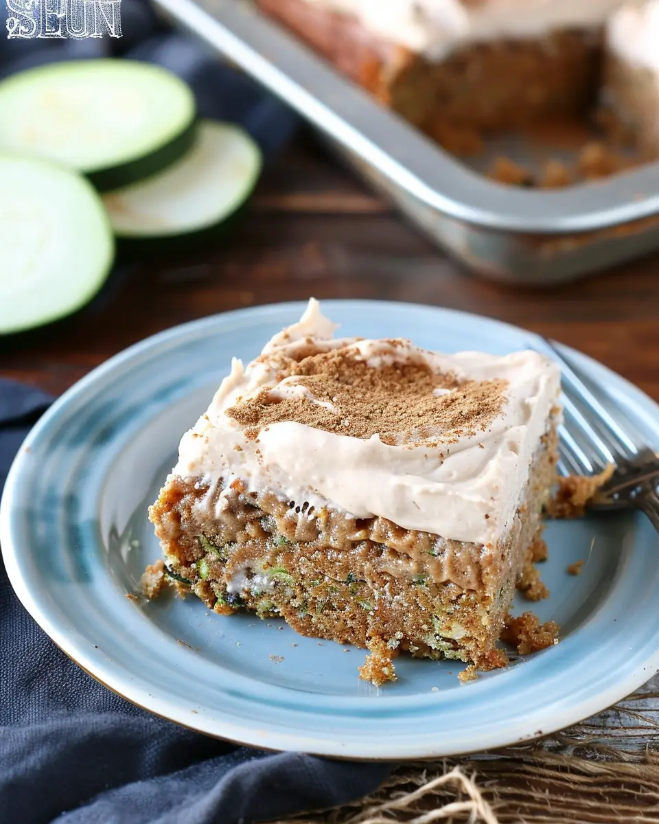Frosted Zucchini Spice Bars: The Best Homemade Treat to Enjoy