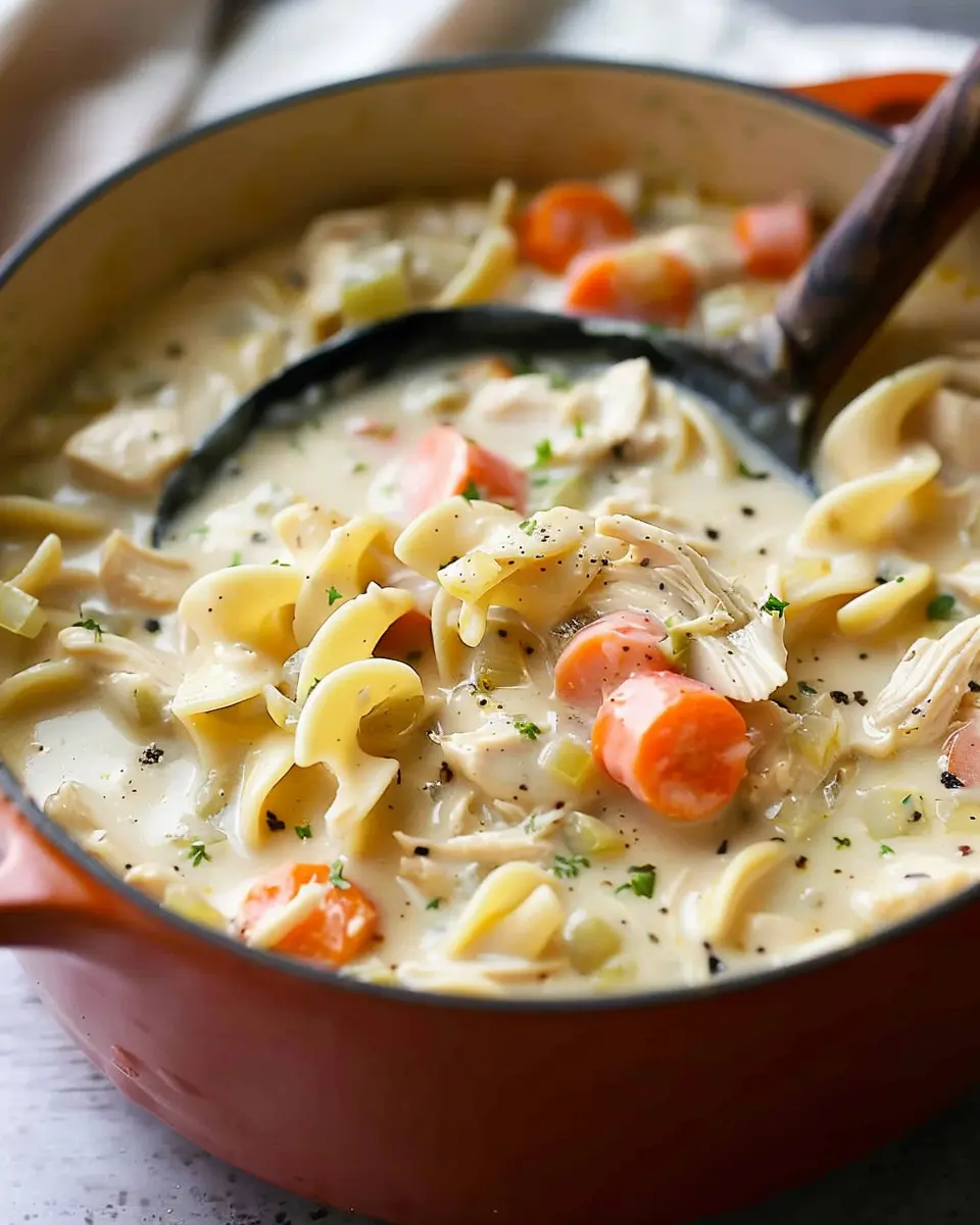 Easy Creamy Chicken Noodle Soup: A Cozy Comfort Food Recipe