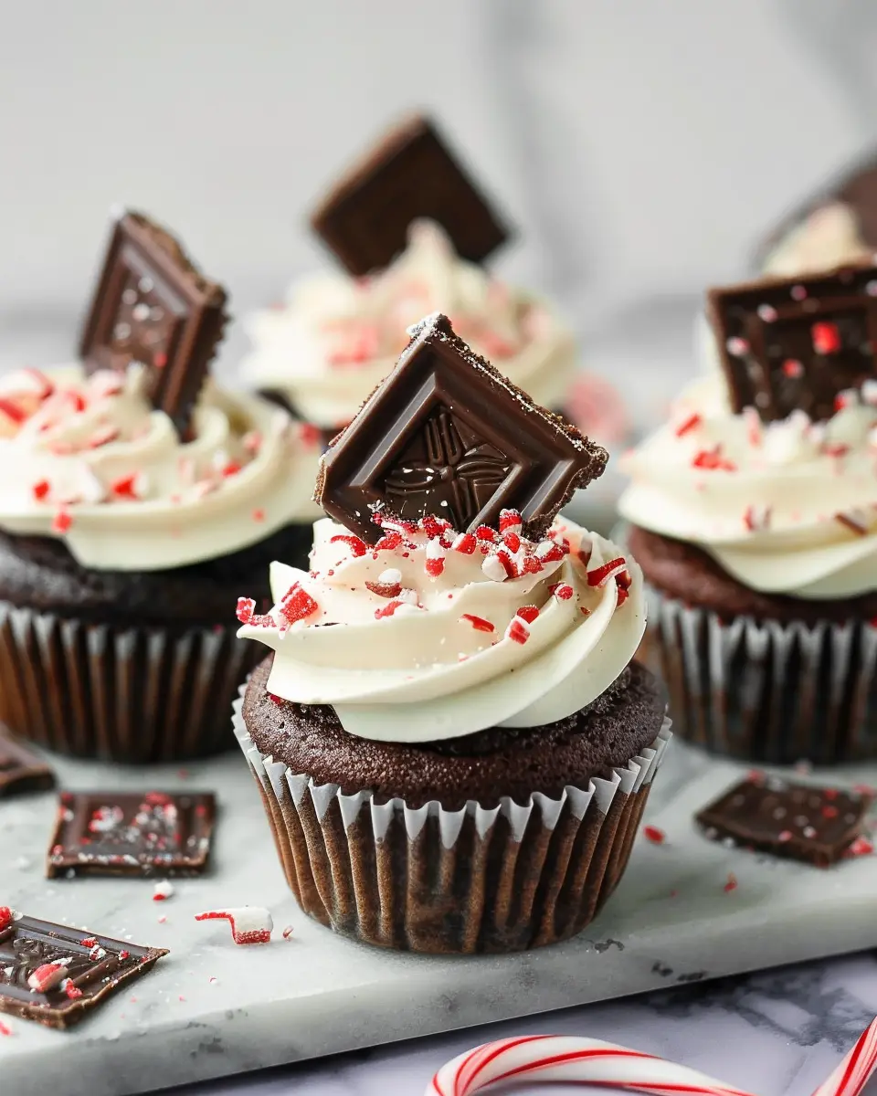 Chocolate Peppermint Bark Cupcakes: The Best Festive Treats