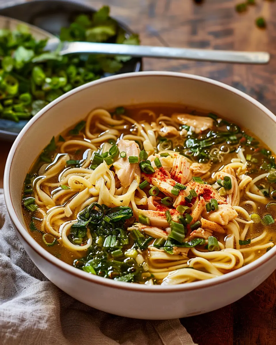 Aromatic Ginger Scallion Chicken Noodle Soup: The Best Comfort Bowl