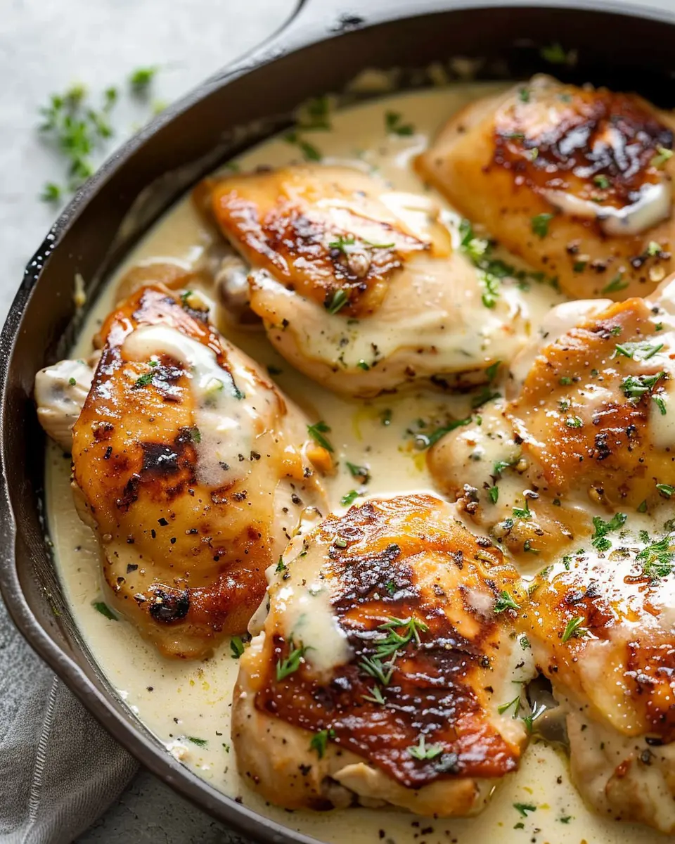 Creamy Garlic Chicken with Turkey Bacon: A Quick and Indulgent Delight