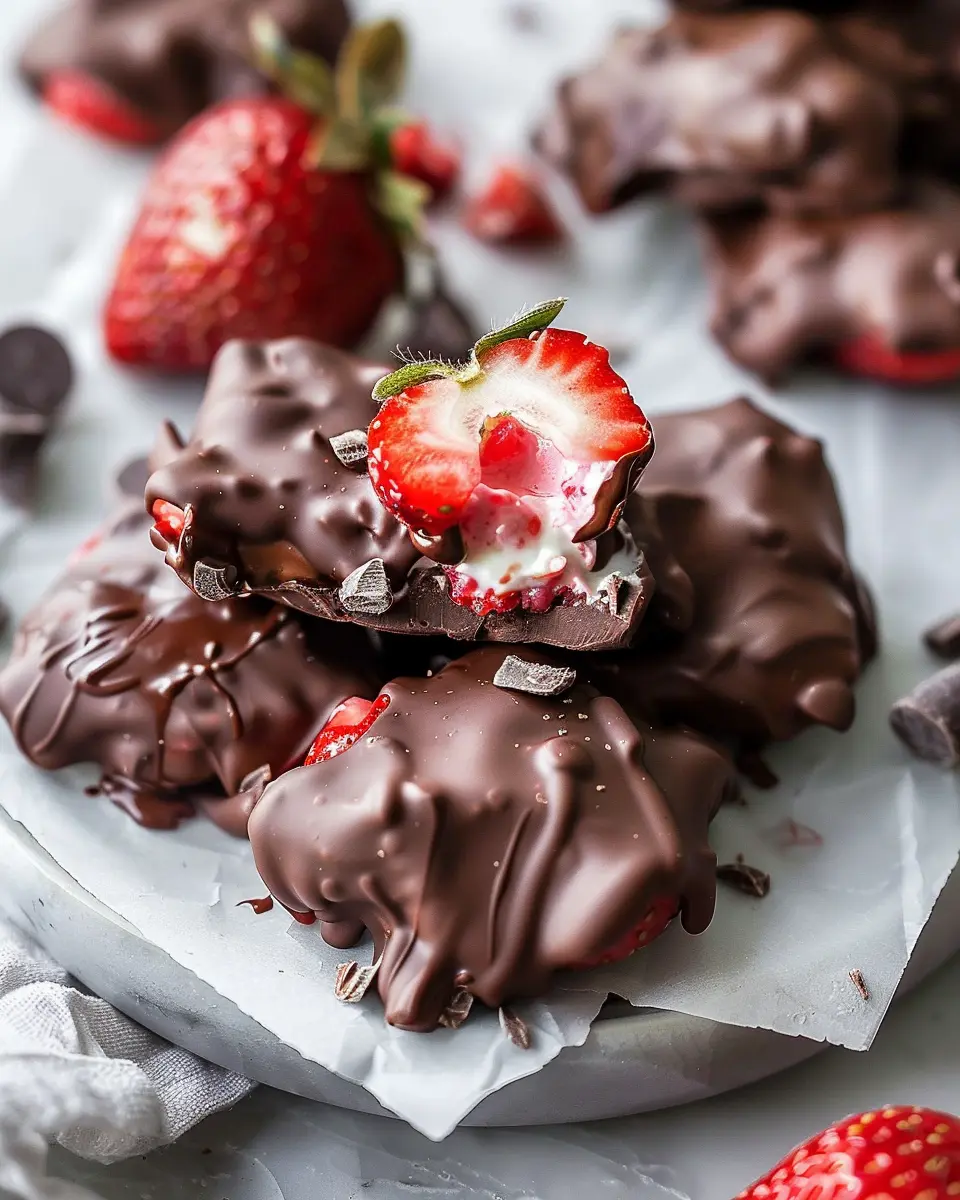 Chocolate Strawberry Yogurt Clusters: Easy Indulgent Treats at Home