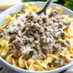 Easy Ground Beef Stroganoff
