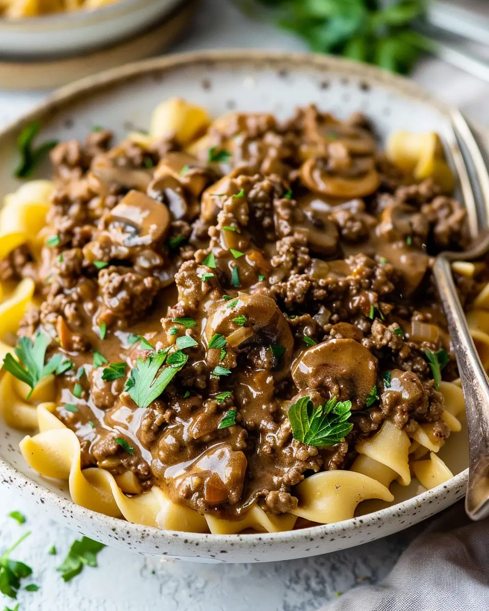 The Best Hamburger Stroganoff Recipe: Indulgent Comfort Food Delight