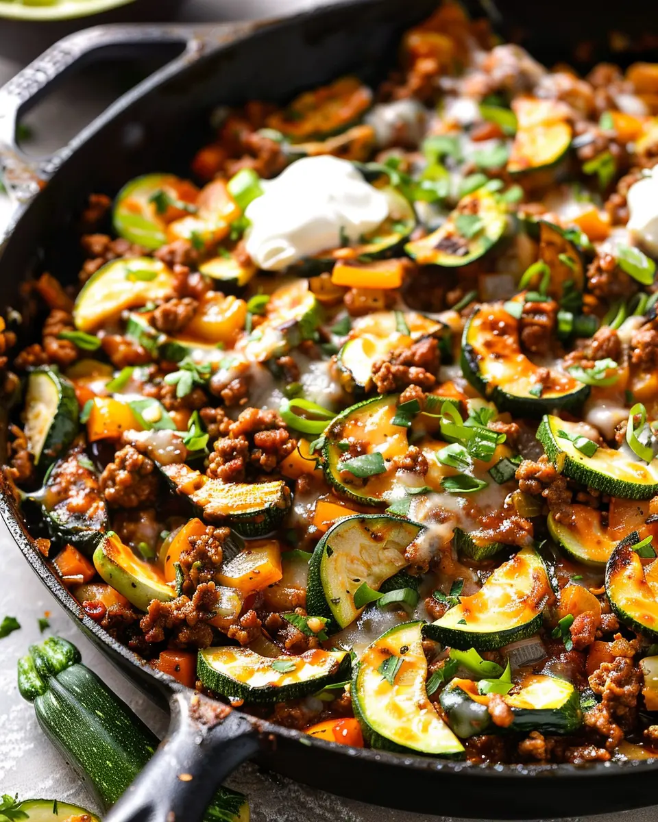 Quick Zucchini and Ground Beef Skillet: Easy, Healthy Dinner Delight
