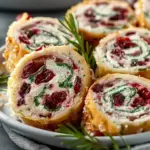 Savory Christmas Cranberry Roll Ups