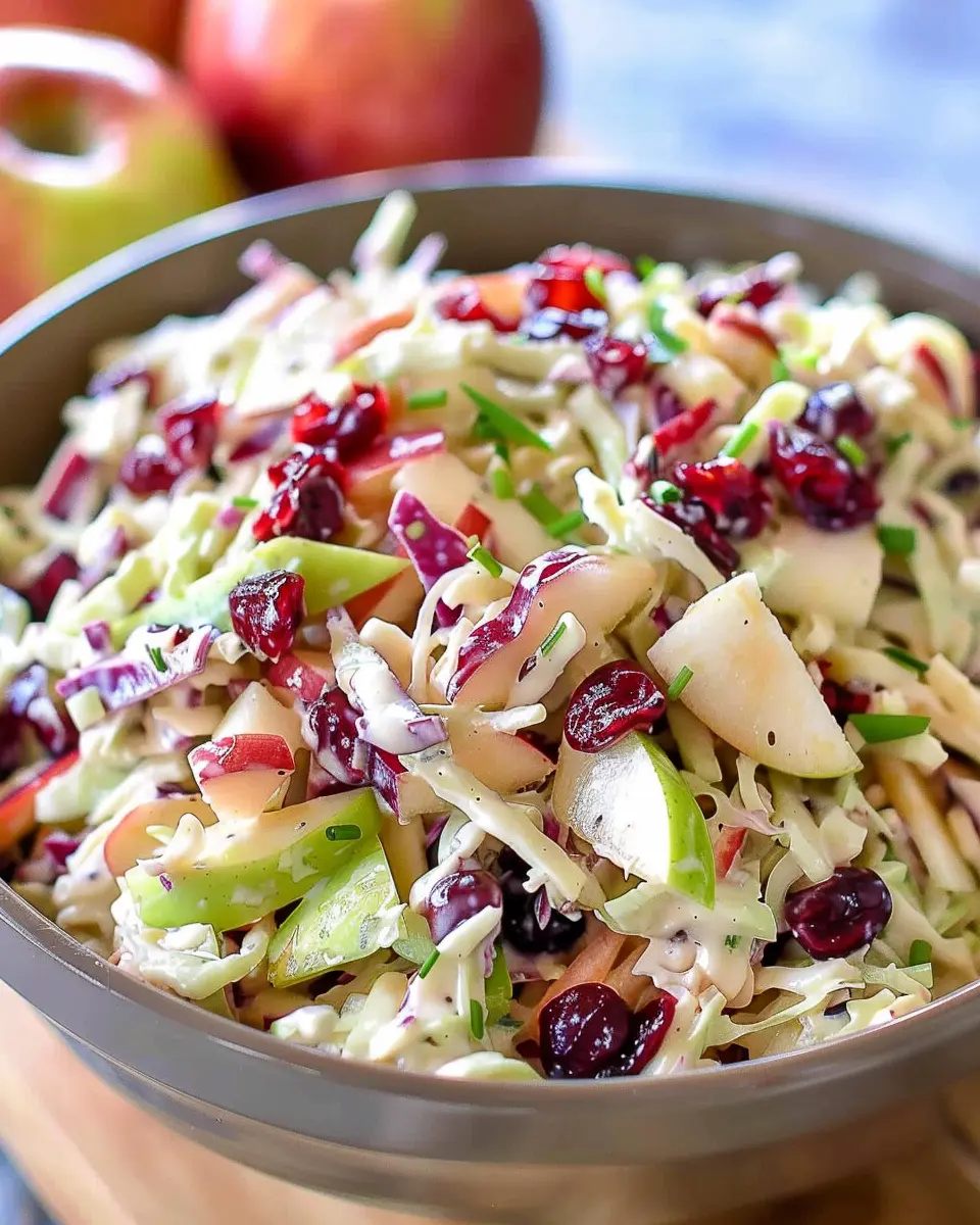 Apple Cranberry Coleslaw Recipe: Easy and Refreshing Twist