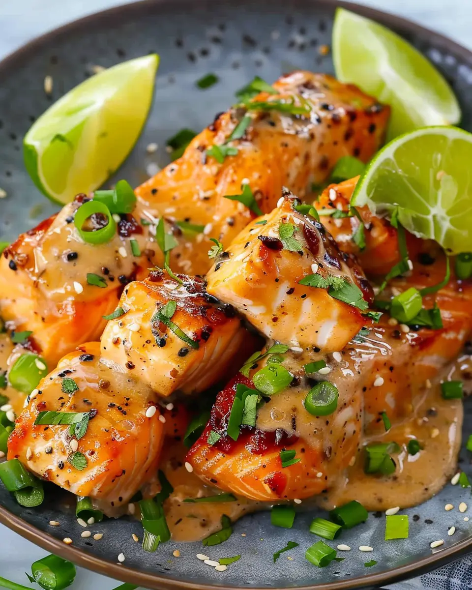 Bang Bang Salmon: Easy Recipe with Turkey Bacon Delight