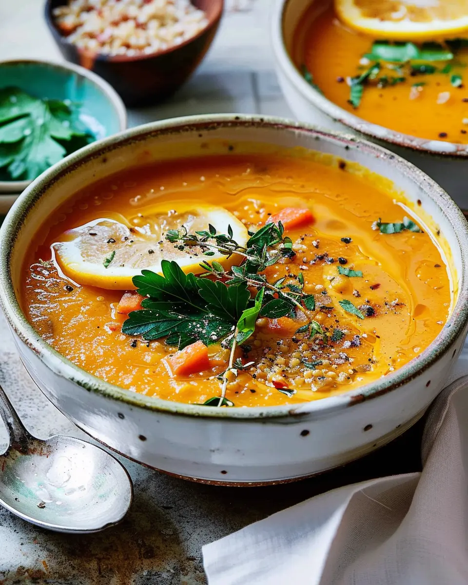 Spiced Carrot and Lentil Soup: Easy Comfort in Every Bowl
