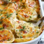 Garlic Cheddar Scalloped Potatoes