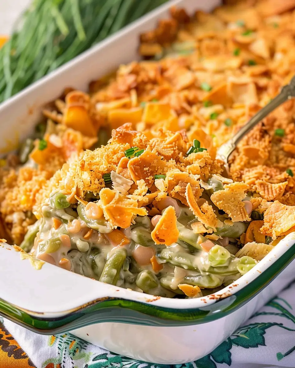 Grandma’s Green Bean Casserole: Easy Comfort Food with Turkey Bacon