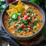 Decadent Lentil Tortilla Soup