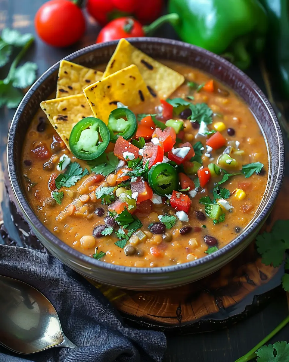 Decadent Lentil Tortilla Soup: A Healthy Indulgence for All