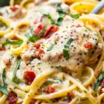 Slow Cooker Creamy Tuscan Pasta
