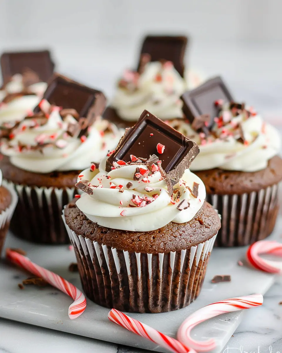 Chocolate Peppermint Bark Cupcakes: Easy Festive Treats to Enjoy