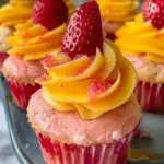 Strawberry Mango Margarita Cupcakes