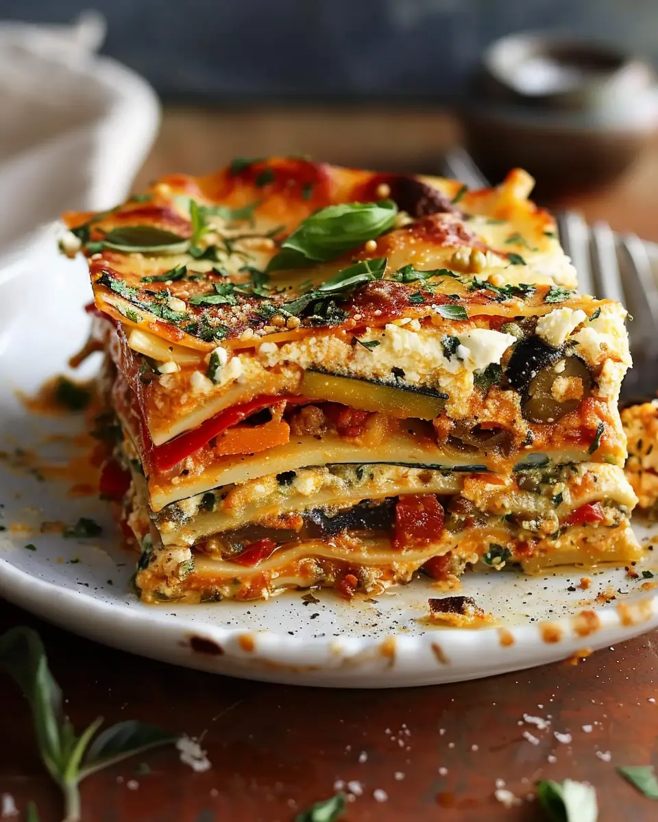 Layered Mediterranean Vegetable Lasagna: A Creamy Ricotta Delight