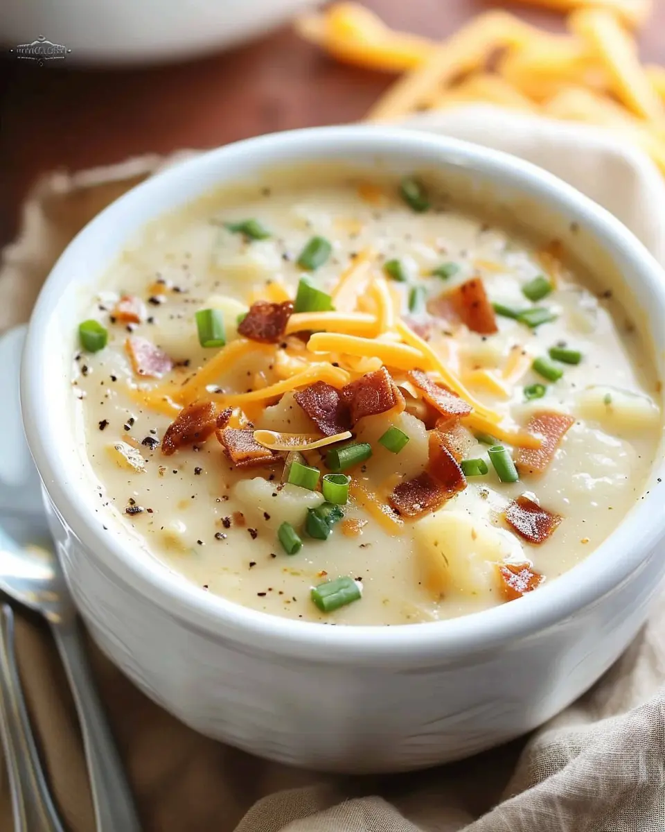 Crock Pot Potato Soup: Easy Comfort with Turkey Bacon Delight