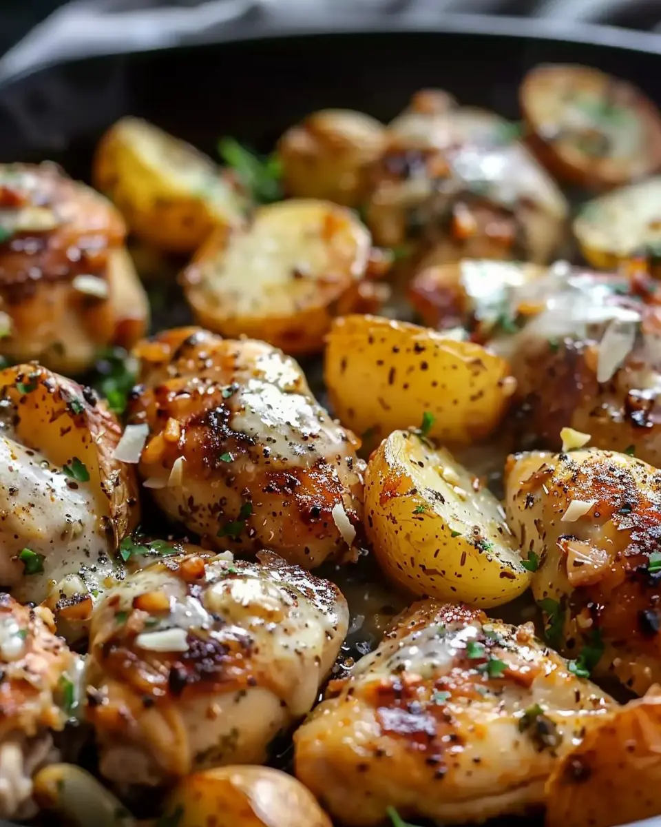 Garlic Parmesan Chicken and Potatoes: Easy Comfort Food Delight