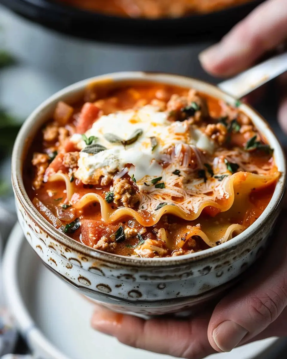 Instant Pot Lasagna Soup: Easy Comfort with Turkey Bacon and Chicken Ham