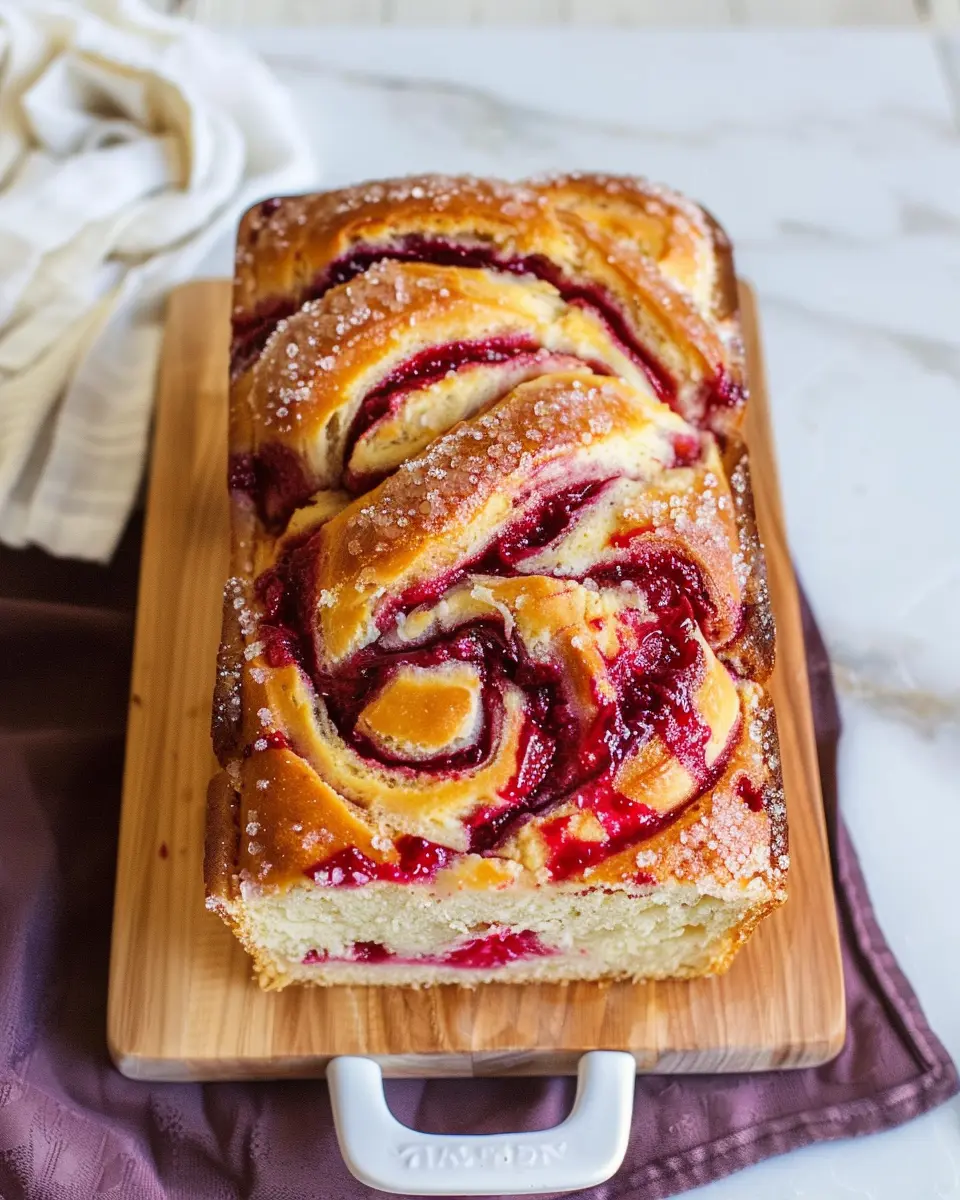Raspberry Swirl Brioche Loaf Recipe: A Delicious Homemade Delight