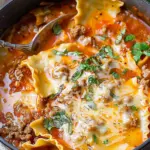 One Pot Lasagna Soup
