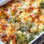 Loaded Cauliflower and Broccoli Casserole