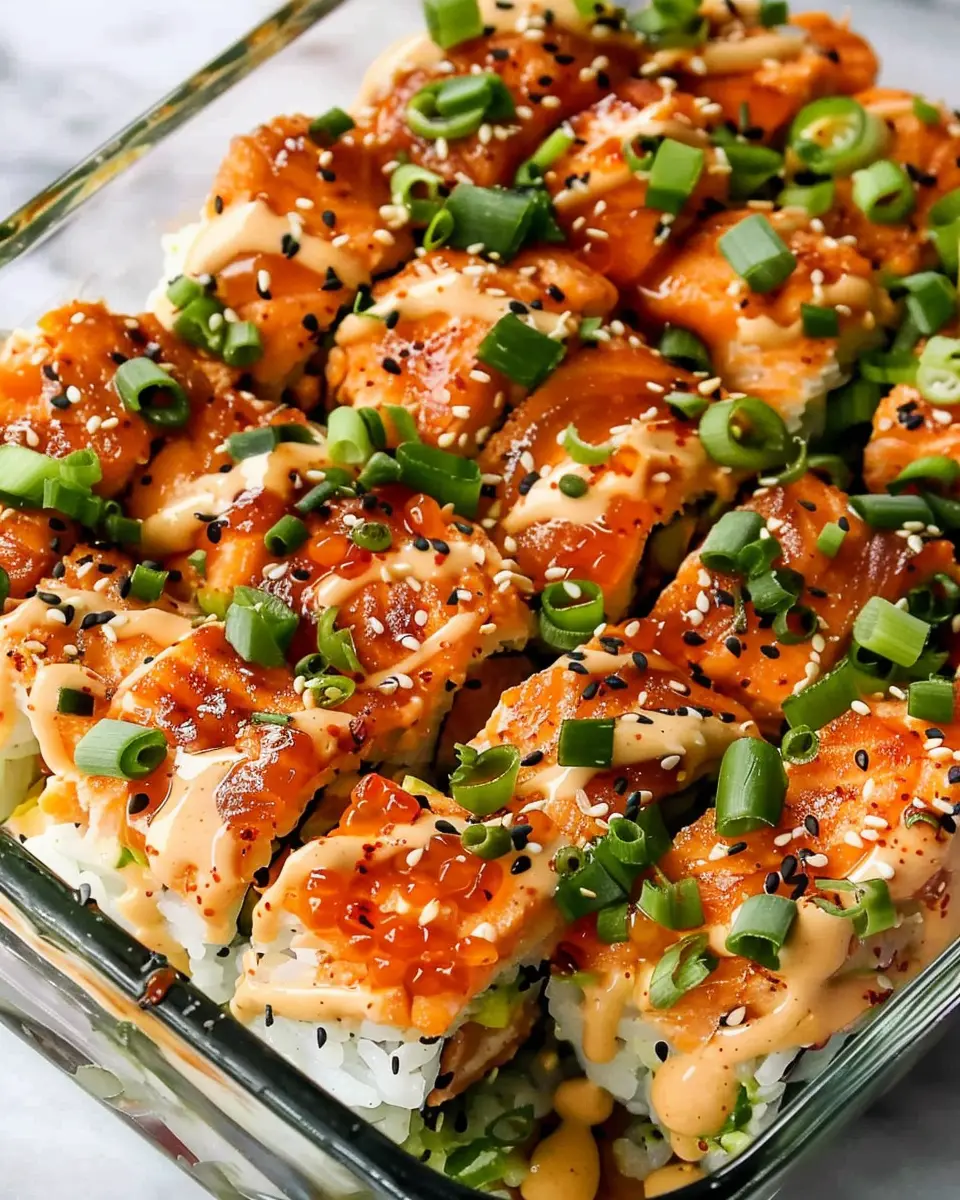 Spicy Salmon Sushi Bake Recipe: A Delicious Twist on Tradition