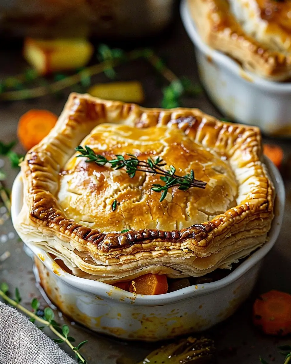 Roasted Autumn Vegetable Pot Pies: A Cozy, Comfort Food Delight