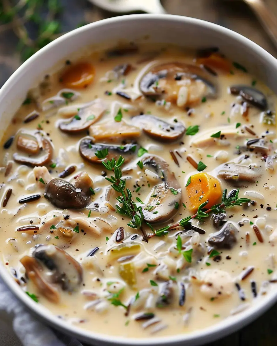 Creamy Mushroom Chicken and Wild Rice Soup: The Ultimate Comfort Bowl
